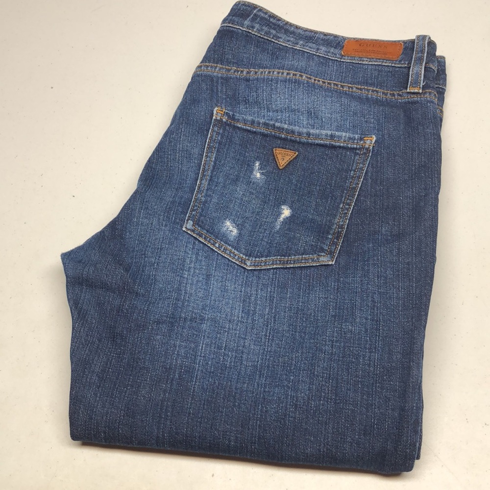 GUESS HIGH-RISE STRAIGHT CROP JEANS 32x28 🇺🇸